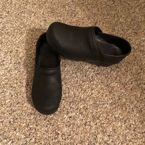 Dansko Professional Oiled Black Clogs
